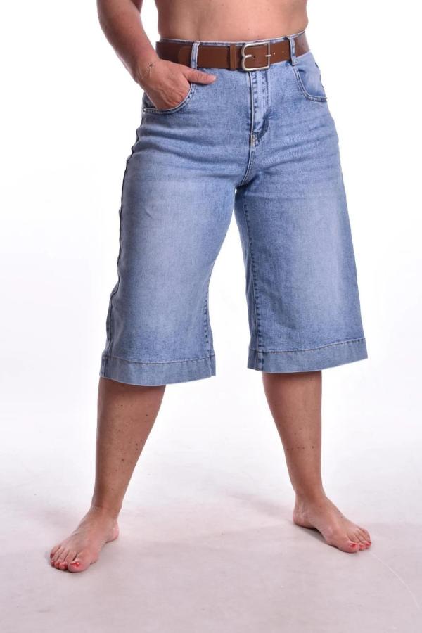 Bermuda Jeans Met Riem